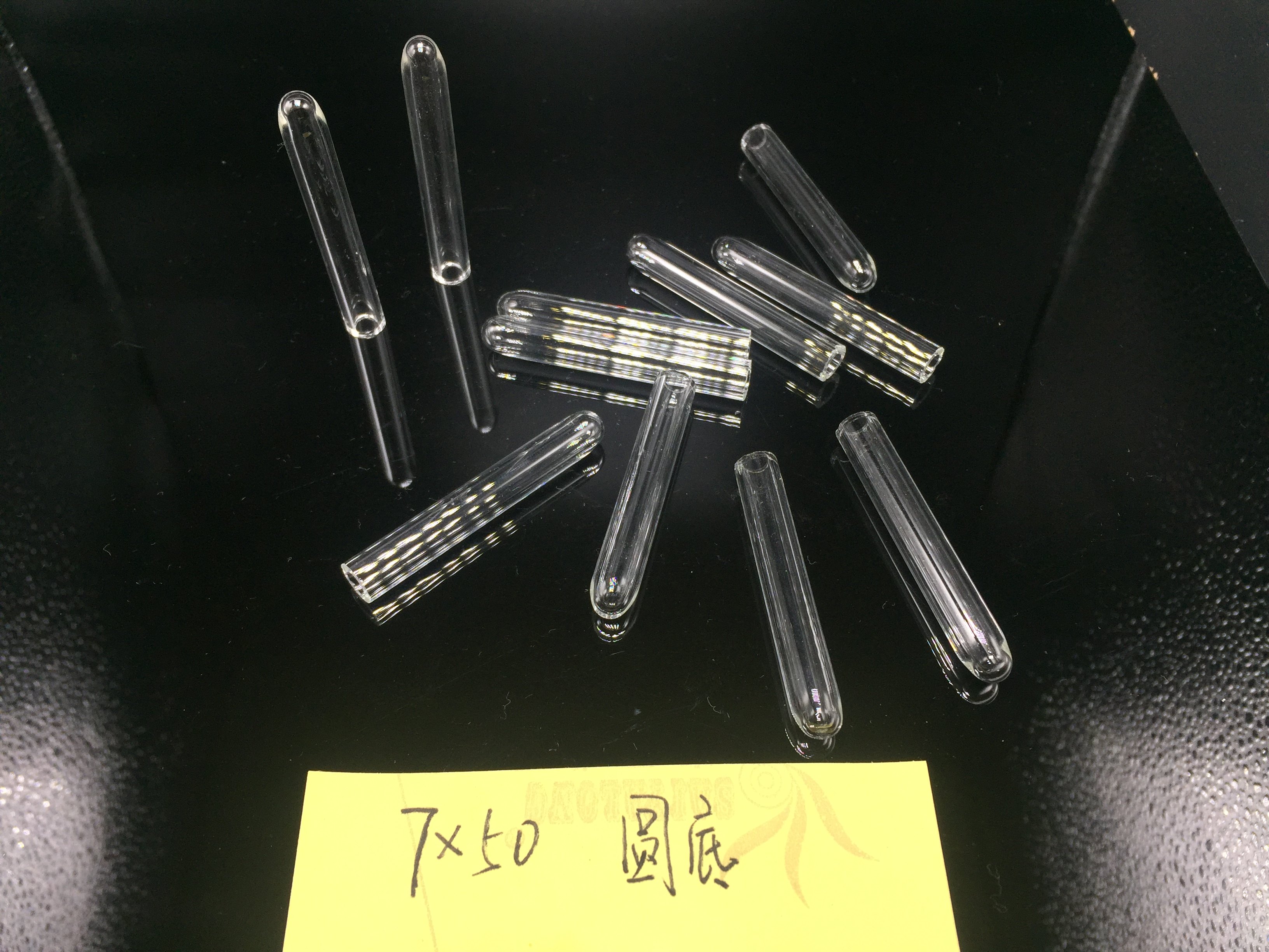 厂家供应5*35圆底小导管 玻璃小试管 杜氏发酵管 香水分装瓶管