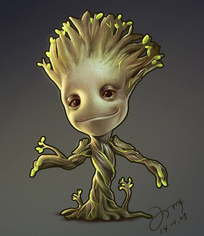 正版正品散装!银河护卫队2 树人格鲁特 树精 车载模型手办包邮