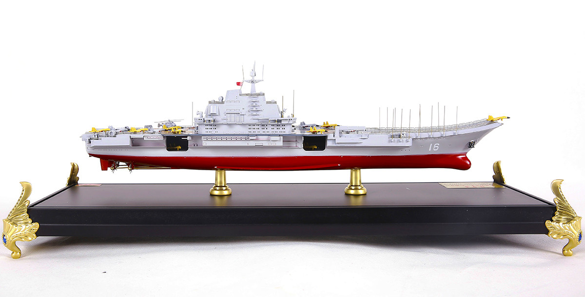 航母模型金属辽宁号1:550合金山东军舰仿真中国海军超大成品摆件
