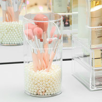 Makeup brush bucket with lid storage tube portable dustproof beauty brush eyebrow pencil eyeliner cosmetics storage box