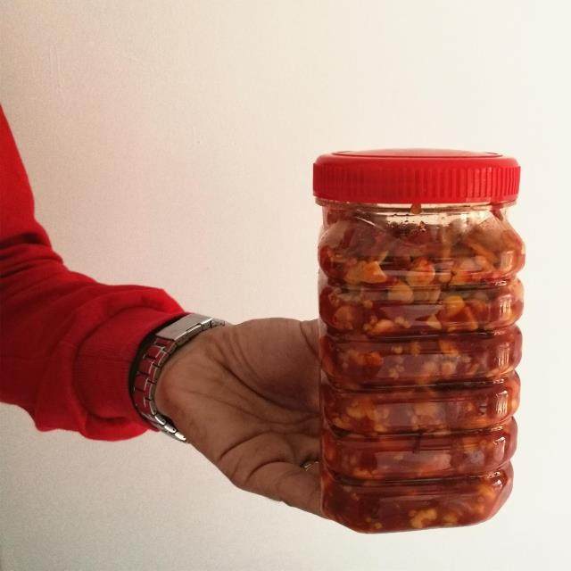 湖北特产荆州监利尺八酱 尺八豌豆酱 豌豆酱一瓶850克 特价 包邮