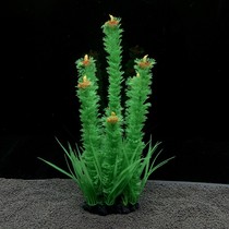 Simulation of green plants fish tanks landscaping plants flower plastic medium and large water grass hard models