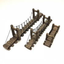 Rockery bridge 7713 resin bridge fish tank landscaping aquarium decoration crafts artificial bridge rope length 16CM