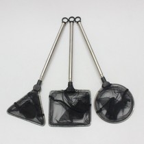 New round triangular retractable stainless steel handle Mini small square fishnet fish for fishing nets small shrimps