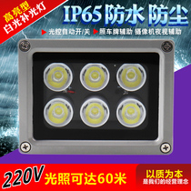 Monitoring fill light white light 220V camera white light 220V parking lot license plate light auxiliary light