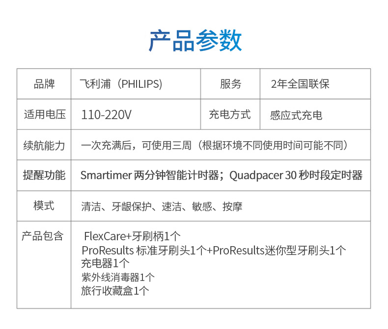 飞利浦电动牙刷hx6972充电式声波震动成人电动牙刷附带消毒器智能_7折