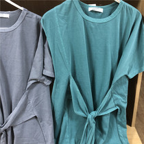 Washed cotton loose and comfortable long skirt waist Japan single foreign trade original single