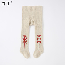 Fall winter new baby pantyhose big PP cotton baby pantyhose baby leggings children pantyhose