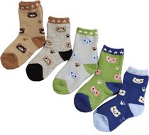Children's autumn and winter padded cotton terry towel socks floor socks boys and girls cute animal socks