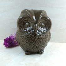 Ceramic owl ornaments Creative animal decorations Pringle hall decorations Handmade products craft