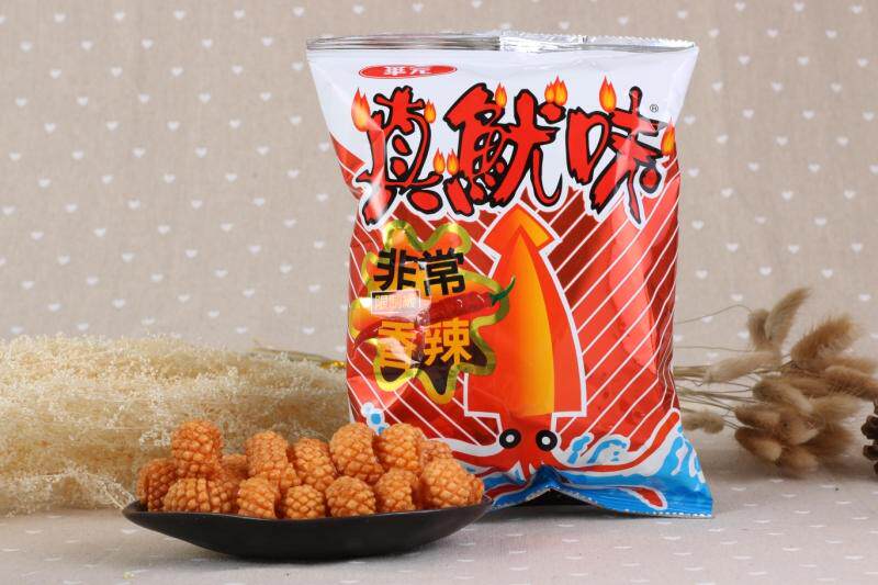 实物拍摄盗图必投诉 品名:真优味 鱿鱼卷红烧味 鱿鱼味 规格:60g/袋