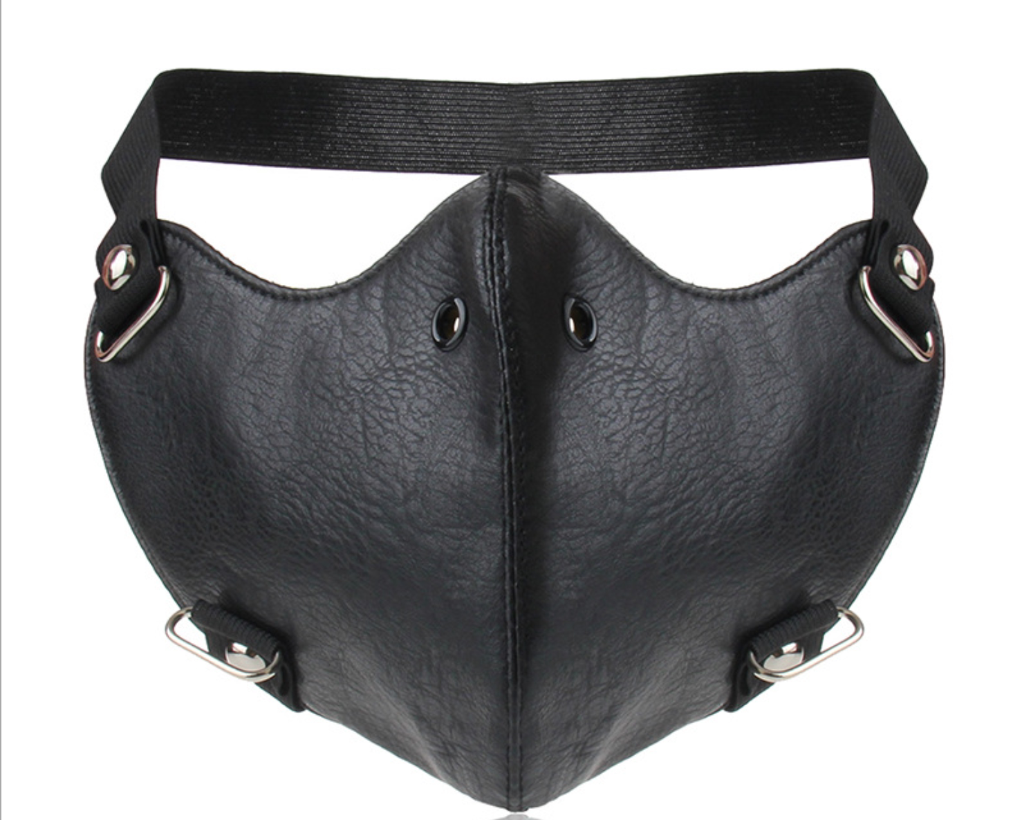 【knight】黑色皮革 sm玩具 情趣口罩 sm口罩 全皮质口罩