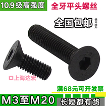 10 9 grade high strength flat head countersunk head flat cup inner hexagonal screw screw M3M4M5M6M8M10M12M16M20