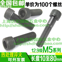 12 9 grade high strength inner hexagonal cup head screw bolt M5 length 10 20 20 40 50 60 60 80