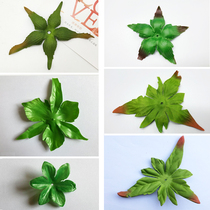 Amoy flower edge high-grade cloth torso silk mesh flower material silk flower chrysanthemum rose Camellia peony calyx 10