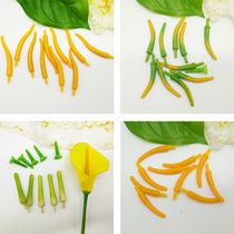 Amoy flower edge silk mesh flower material silk flower accessories Calla Lily material Red Palm sea Taro simulation calla lily