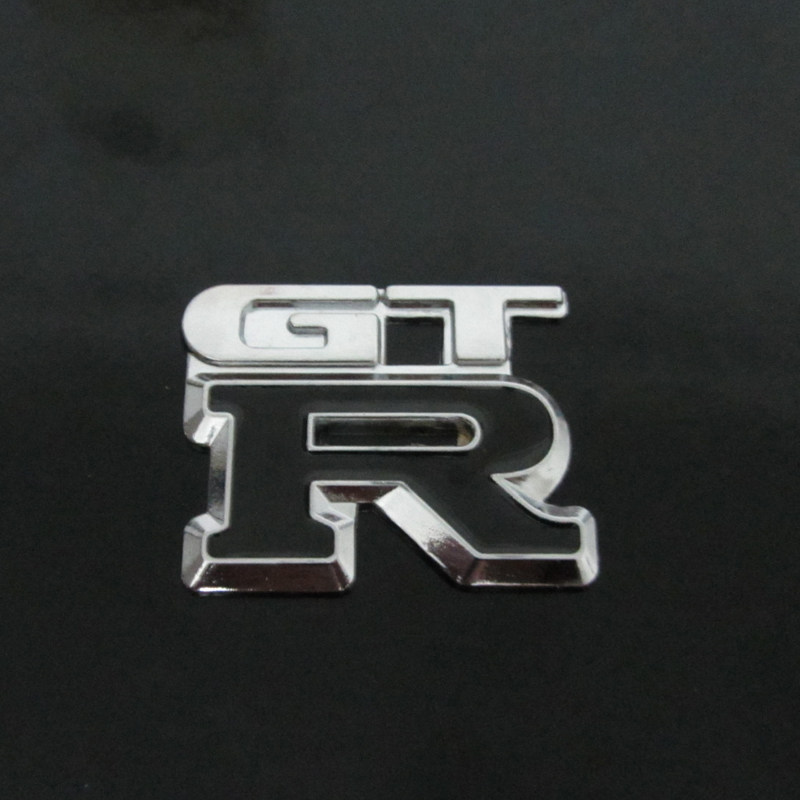 超跑gtr车身贴 gtr车标 abs电镀logo改装车标贴 随意贴