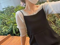 Spick and span black cute and handsome with hanging band pants