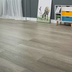 Gray and white floor laminate flooring factory direct sales environmental protection engineering office composite flooring home waterproof and wear-resistant