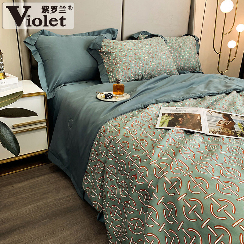 紫罗兰 60S天丝欧式丝滑印花 夏凉被 空调被子 双重优惠折后￥69起包邮
