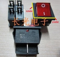 Zhongxun boat switch KCD4-201N with light 4 feet green red 1530A250V Water heater 2 Rice cooker