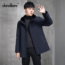 2021 new mink liner parka coat mens overcoat mens workwear ni overcome medium and long fur fur one winter