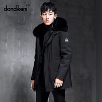  New mink liner Parker clothing coat mens tooling outdoor mid-length youth fur fur all-in-one winter