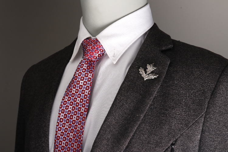 男西装胸针简约文艺范爷树叶胸章徽章潮枫叶别针西服领针扣针aae