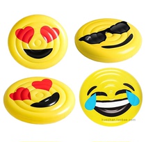 Environmental protection 160CM oversized Emoji inflatable emoticon bag Inflatable smiley face crying face glasses tears expression floating row floating bed