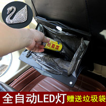 Car garbage bag car storage bag hanging car interior seat box box chair back with drill eco bag