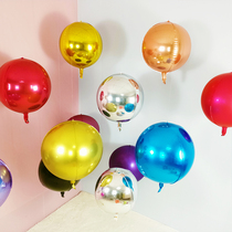 4d aluminum foil balloon wedding wedding scene decoration arrangement Tanabata Valentines Day creative metal balloon