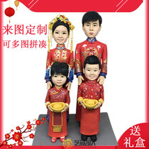 Custom-made real mud man soft pottery doll doll diy doll Handmade pottery person custom wax figure Birthday gift custom-made