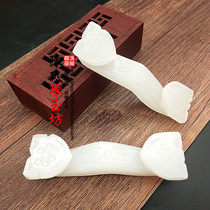 Afghan white jade Ruyi jade pendant small swing piece Ruyi life Yupei hanging decoration to make play piece ancient wind accessories jade pendant