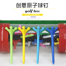 New Golf Nail Golf Atomic Ball Nail Zero Resistance Plastic Ball Nail Resistance Low Putting Ball Smooth 9 Colors