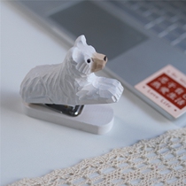 Joeds small workshop Bear Takuqi Stapler handmade Cute Nordic style animal ornaments gift office