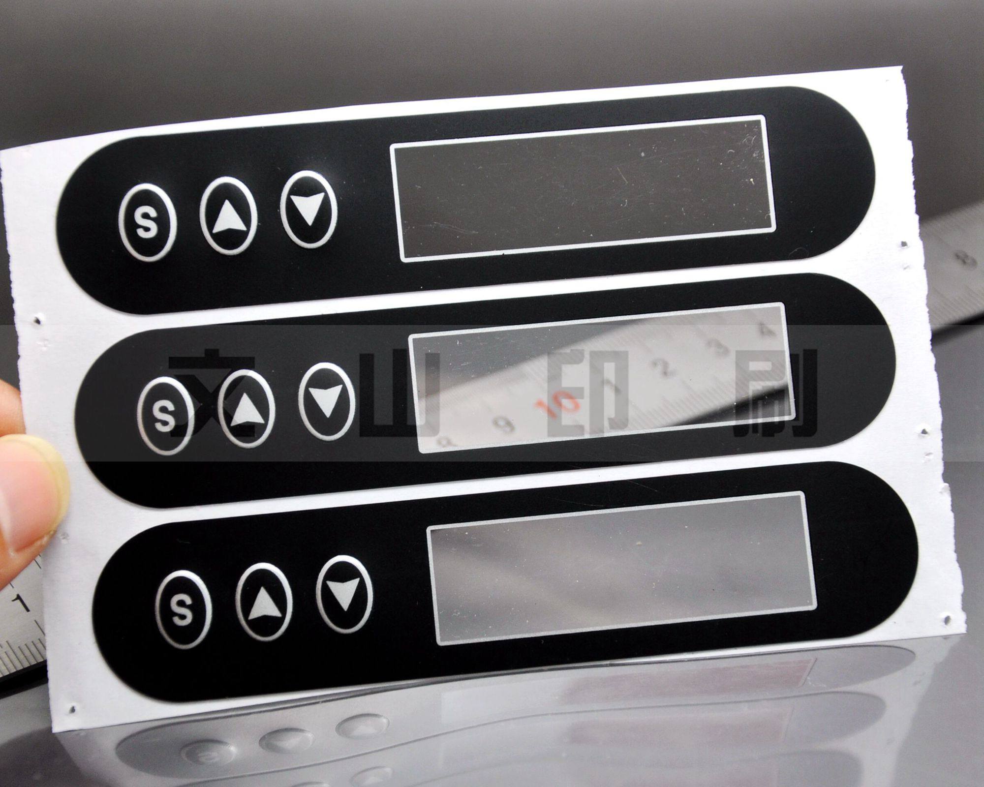 pvc面板 磨砂pvc不干胶面板 pvc不干胶印刷 薄膜开关 仪器面板