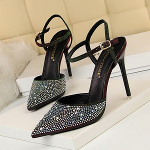 86-23 han edition style banquet high with fine with shallow mouth pointed hollow out colorful bright diamond one word wi