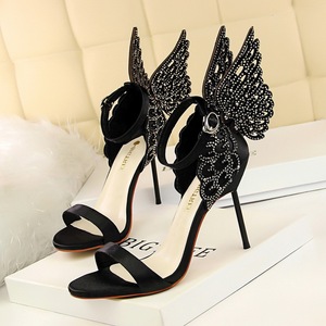 993-1 the European and American wind nightclub sexy party shoes high-heeled shoes high heel sandals with one word with d