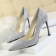 6651-1 the European and American wind fashion footwear with ultra fine with shallow mouth pointed sexy show thin nightclub single shoe heels