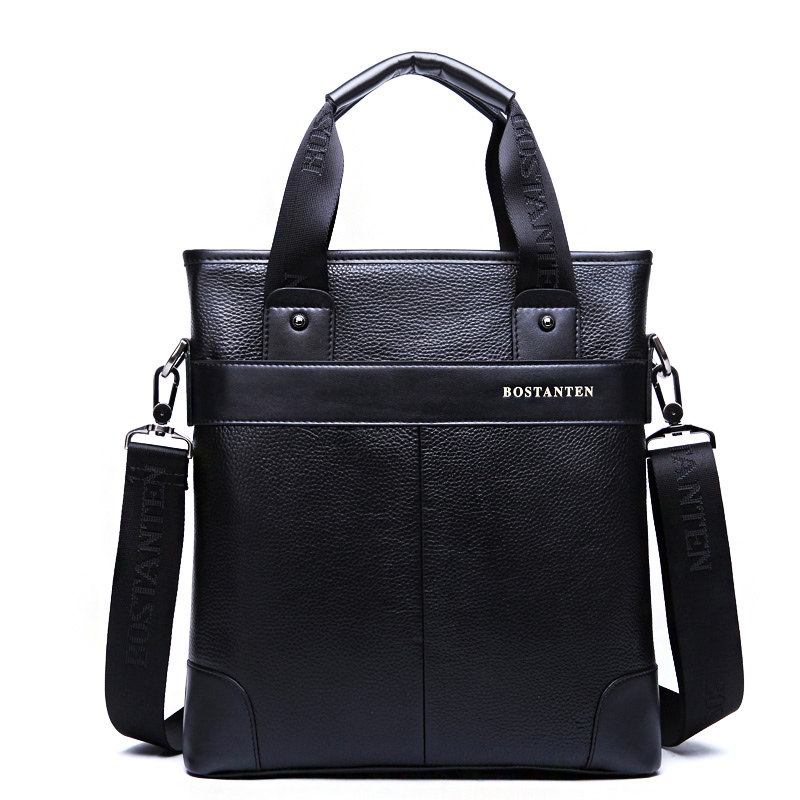 波斯丹顿男包商务休闲真皮男士手提包斜挎包公文包牛皮包包青年潮