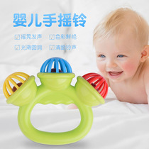 Baby puzzle rattle baby early education hand-grabbing Bell newborn toddler toy Bell 3-6 months ten months four months