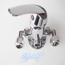 All copper solar water heater shower mixing valve solar surface shower hot and cold faucet with water