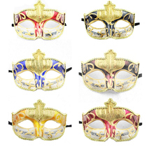 Halloween Venice Masquerade note mask full face male and female cos adult antique decorative mask props
