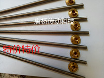 Multi-head screw T-type screw Stainless steel trapezoidal screw manufacturer custom screw nut matching screw