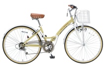 Japanese Brands Mypallas26 Inch Variable-speed Folding Light Fast Bike Retro Nostalgia Bike Casual Light