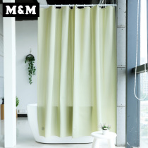 Defective export foreign trade PEVA waterproof plain color shower curtain solid color shower curtain toilet partition curtain hotel shower curtain