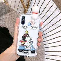 Ji Xinda Samsung a6s a8s mobile phone case a9s a9star creative dog party doll s10 s10e s10plus transparent anti-drop women soft set a6