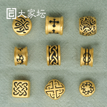 3D hard Gold: paint totem beads XL mens female beaded foot Gold 999