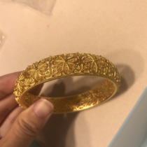 Everyones ancient method of flowers like brocade silk bracelet bracelet pure gold hollow flower female bracelet jewelry gold gold 999