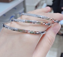 Laser faceted mosaic pattern noble concubine bracelet PT950 platinum platinum bracelet-jewelry altar